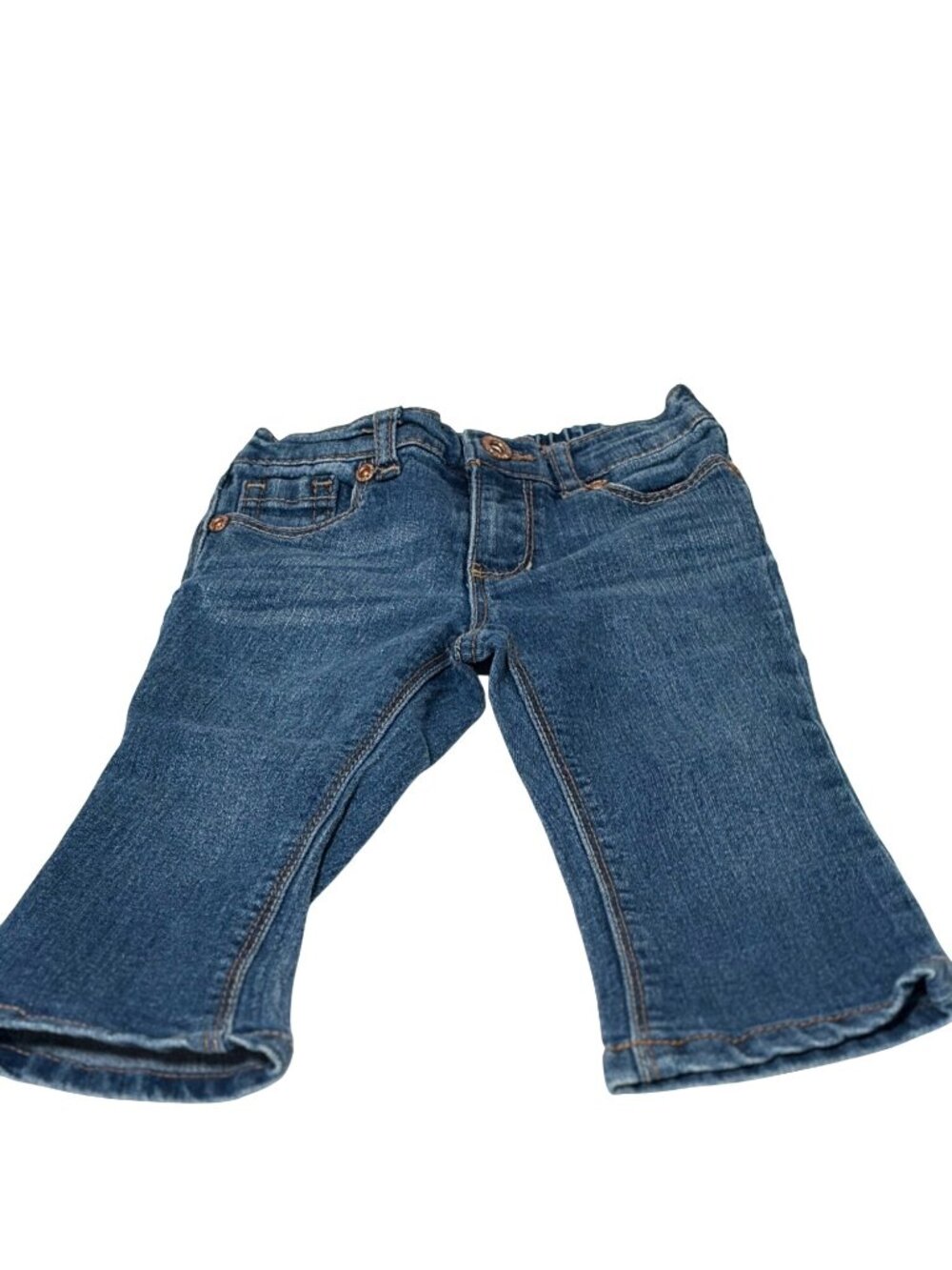 Vintage Jordache Girls Infant baby Size 18 months Blue Jeans Denim Pull On Bootc